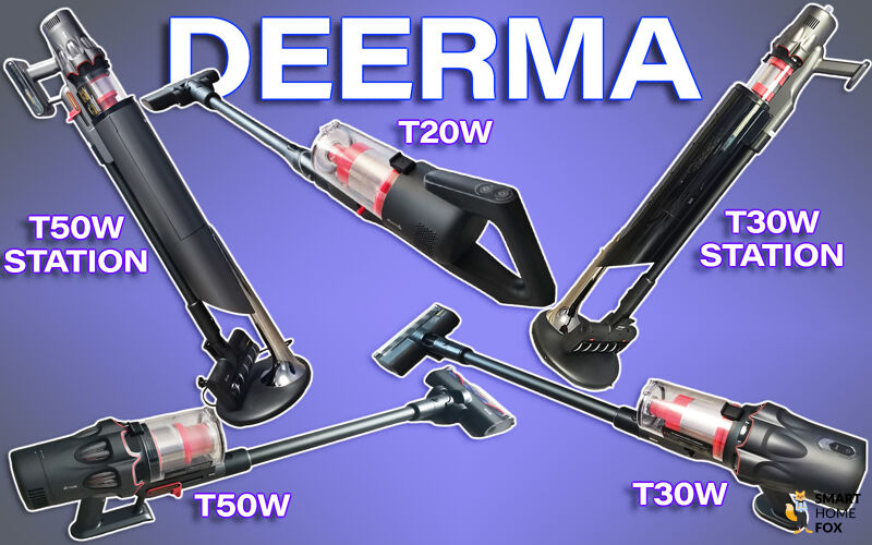 Вертикальные пылесосы Deerma